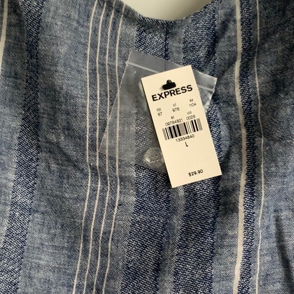 EXPRESS Striped Cropped Cami NWT - Picture 2 of 6